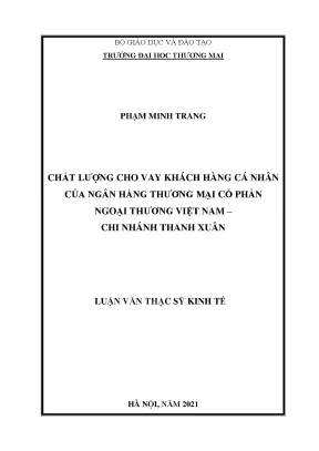 Nâng Cao Chất Lượng Cho Vay Khách Hàng Cá Nhân Tại Ngân