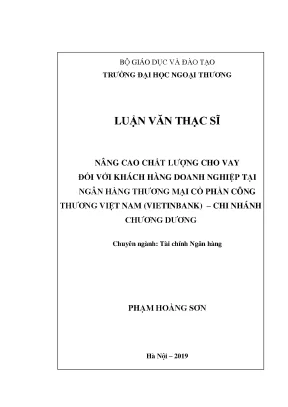 Nâng Cao Chất Lượng Cho Vay Doanh Nghiệp Tại Vietinbank