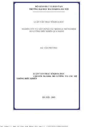 Nghiên Cứu và Xây Dựng Module Thí Nghiệm Đo Lường Điều 