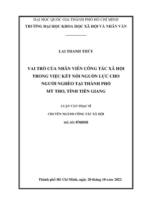 Vai Trò Của Nhân Viên Công Tác Xã Hội Trong Kết Nối