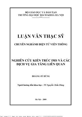 Nghiên Cứu Kiến Trúc IMS và Dịch Vụ Gia Tăng Trong Ngành
