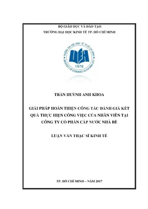 Giải Pháp Hoàn Thiện Đánh Giá Kết Quả Công Việc Tại Công