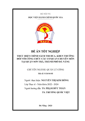 Chính Sách Thi Đua Khen Thưởng Đối Với Công Chức Tại