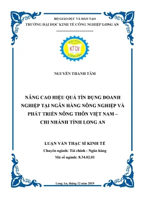 Nâng Cao Hiệu Quả Tín Dụng Doanh Nghiệp Tại Agribank Long An