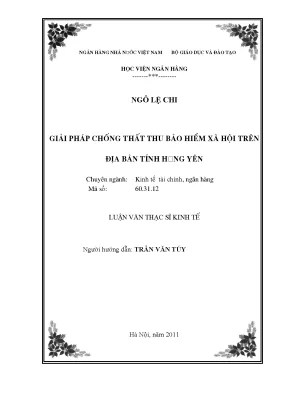 Giải pháp chống thất thu bảo hiểm xã hội tại tỉnh Hưng Yên