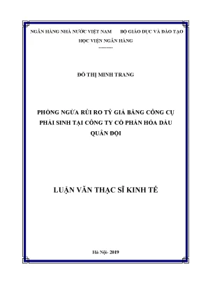 Phòng Ngừa Rủi Ro Tỷ Giá Bằng Công Cụ Phái Sinh Tại Công