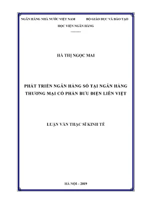 Phát Triển Ngân Hàng Số Tại Ngân Hàng Thương Mại Cổ Phần