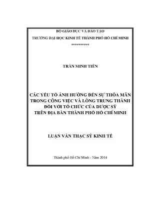 Các Yếu Tố Ảnh Hưởng Đến Sự Thỏa Mãn Trong Công Việc Của