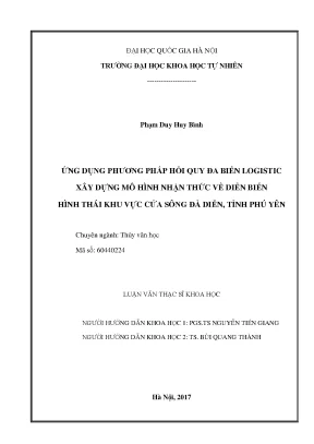 Mô Hình Nhận Thức Diễn Biến Hình Thái Khu Vực Cửa Sông 