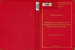Nâng cao chất lượng tín dụng tại ngân hàng TMCP Dầu Khí