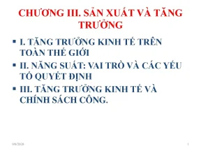 Tăng Trưởng Kinh Tế Toàn Cầu: Năng Suất và Chính Sách