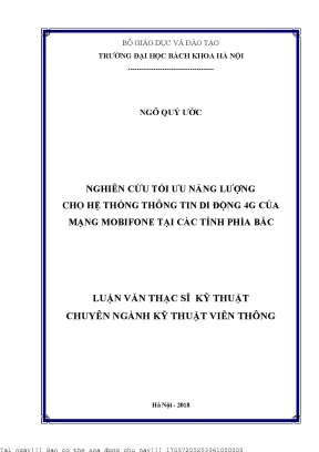 Nghiên Cứu Tối Ưu Năng Lượng Hệ Thống Thông Tin Di Động