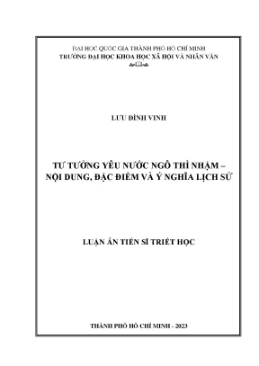 Tư Tưởng Yêu Nước Ngô Thì Nhậm: Nội Dung, Đặc Điểm và Ý