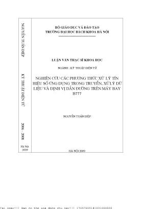 Nghiên cứu kỹ thuật điện tử trong xử lý tín hiệu trên