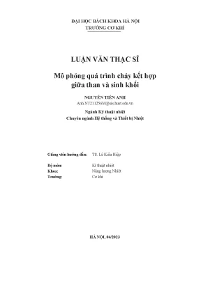 Mô Phỏng Quá Trình Cháy Than và Sinh Khối: Giải Pháp 