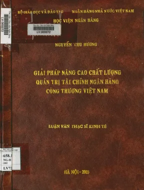 Giải Pháp Nâng Cao Chất Lượng Quản Trị Tài Chính Ngân 
