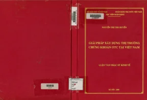 Giải Pháp Xây Dựng Thị Trường Chứng Khoán OTC Tại Việt Nam