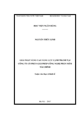 Giải Pháp Nâng Cao Năng Lực Cạnh Tranh Cho Doanh Nghiệp