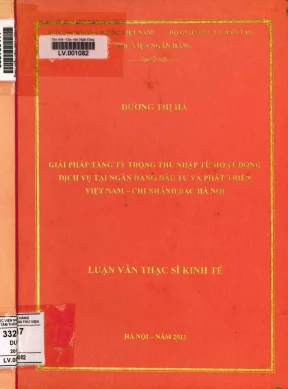 Giải Pháp Tăng Tỷ Trọng Thu Nhập Từ Hoạt Động Dịch Vụ