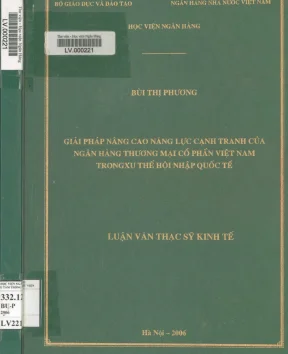 Nâng cao năng lực cạnh tranh ngân hàng thương mại Việt