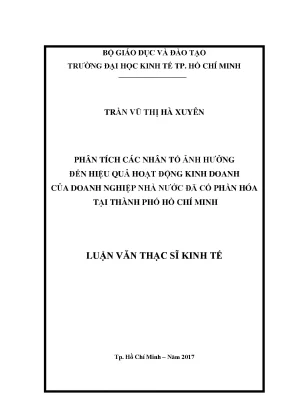 Phân Tích Các Nhân Tố Ảnh Hưởng Đến Hiệu Quả Kinh Doanh