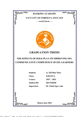 Tác Động Của Vai Diễn Đến Việc Cải Thiện Năng Lực Giao 