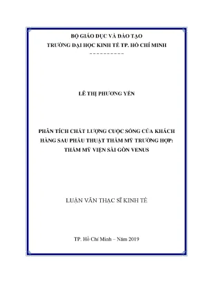 Phân Tích Chất Lượng Cuộc Sống Sau Phẫu Thuật Thẩm Mỹ