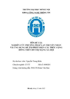 Nghiên Cứu Phương Pháp Lan Truyền Nhãn Trong Phát Hiện
