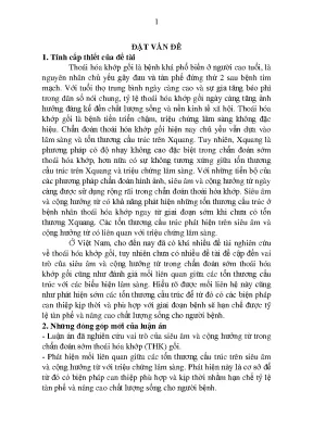 Nghiên cứu vai trò của siêu âm và cộng hưởng từ trong