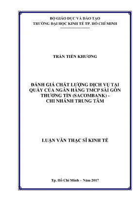 Đánh Giá Chất Lượng Dịch Vụ Tại Quầy Ngân Hàng Sacombank