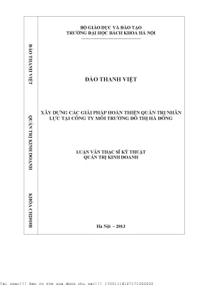 Giải Pháp Hoàn Thiện Quản Trị Nhân Lực Tại Công Ty Môi