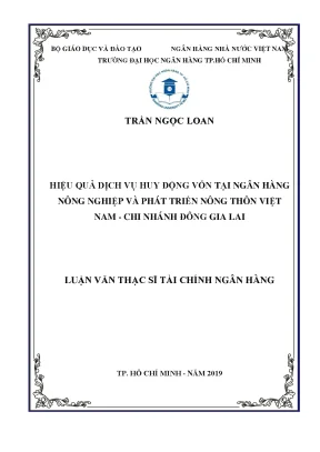 Nâng Cao Hiệu Quả Huy Động Vốn Tại Agribank Chi Nhánh