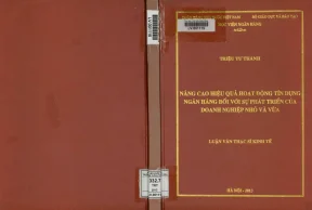 Nâng cao hiệu quả tín dụng ngân hàng đối với doanh