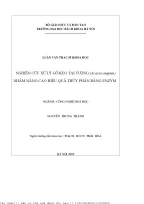 Nghiên cứu hiệu quả thủy phân enzym trong sản xuất