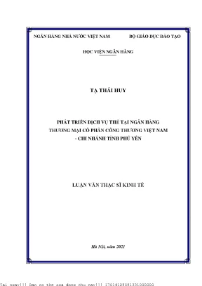 Phát Triển Dịch Vụ Thẻ Tại Ngân Hàng TMCP Công Thương