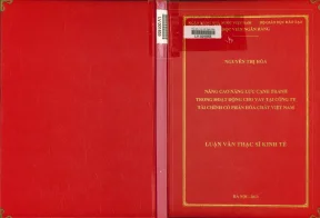 Nâng Cao Năng Lực Cạnh Tranh Trong Hoạt Động Cho Vay Tại