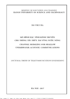 Mô Hình Kênh Truyền Thông Thủy Âm Nông: Nghiên Cứu và 