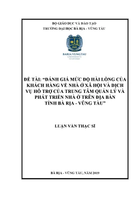 Đánh Giá Mức Độ Hài Lòng Của Khách Hàng Về Nhà Ở Xã Hội