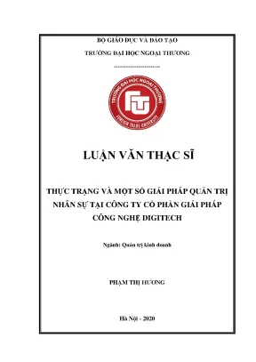 Giải Pháp Quản Trị Nhân Sự Tại Công Ty Cổ Phần Giải Pháp
