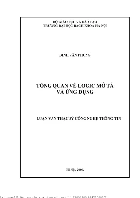 Tổng Quan Về Logic Mô Tả Và Ứng Dụng Trong Công Nghệ