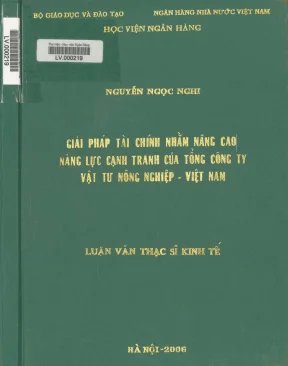 Giải Pháp Tài Chính Nâng Cao Năng Lực Cạnh Tranh Của