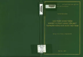 Giải Pháp Hoàn Thiện Nghiệp Vụ Phát Hành Tiền Mặt Tại