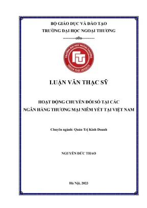 Chuyển Đổi Số Tại Ngân Hàng Thương Mại Niêm Yết Ở Việt Nam