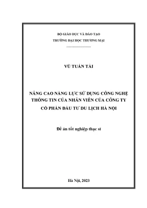 Nâng Cao Năng Lực Sử Dụng Công Nghệ Thông Tin Tại Công