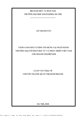 Nâng Cao Chất Lượng Tín Dụng Tại Ngân Hàng Thương Mại Cổ