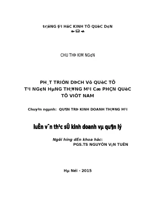 Phát Triển Dịch Vụ Quốc Tế Tại Ngân Hàng Thương Mại Việt Nam