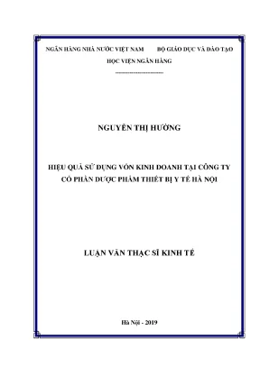 Nâng Cao Hiệu Quả Sử Dụng Vốn Kinh Doanh Tại Công Ty Cổ