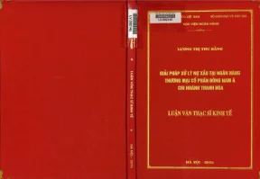 Giải Pháp Xử Lý Nợ Xấu Tại Ngân Hàng Thương Mại Cổ Phần