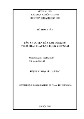 Bảo Vệ Quyền Lợi Của Lao Động Nữ Theo Pháp Luật Việt Nam