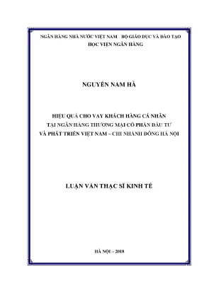 Nâng Cao Hiệu Quả Cho Vay Khách Hàng Cá Nhân Tại BIDV